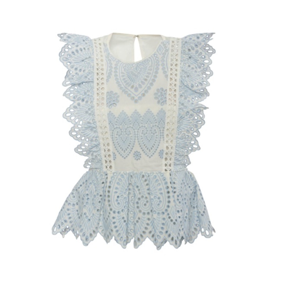 Self Portrait peplum top size 4